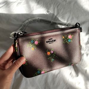 Coach Nolita Wristlet 19 in Cross Stitch Floral Print